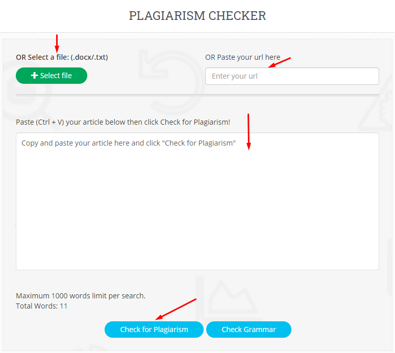 Plagiarism Checker Free